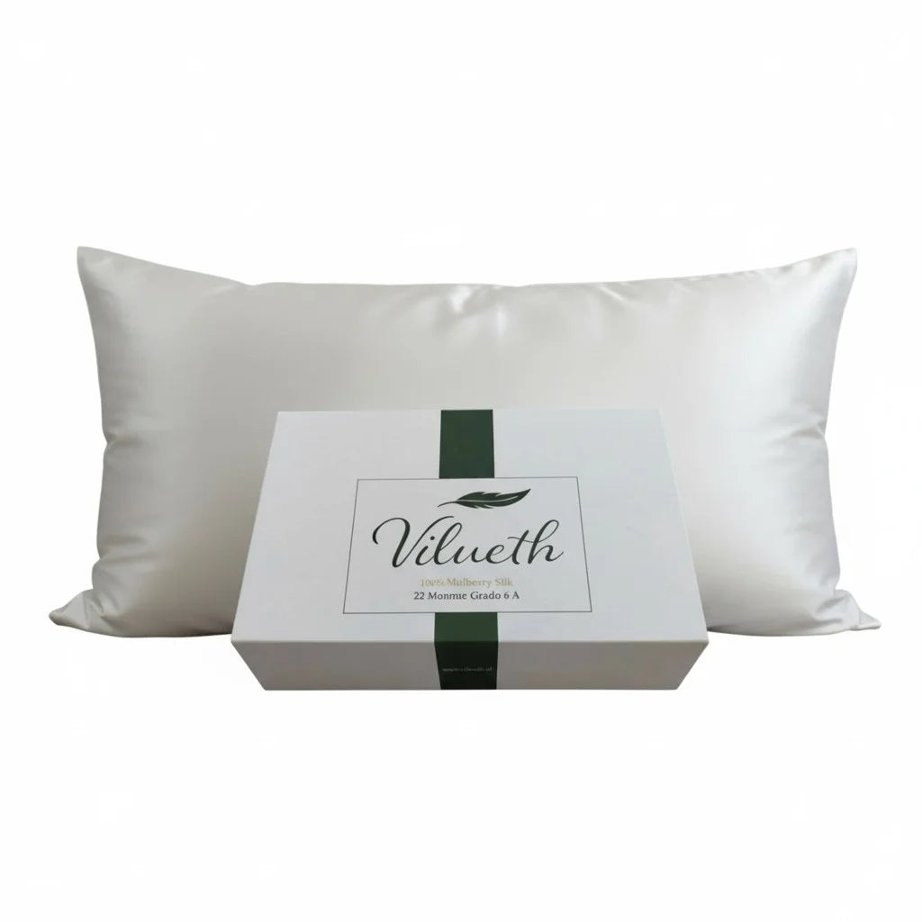funda de seda blanca