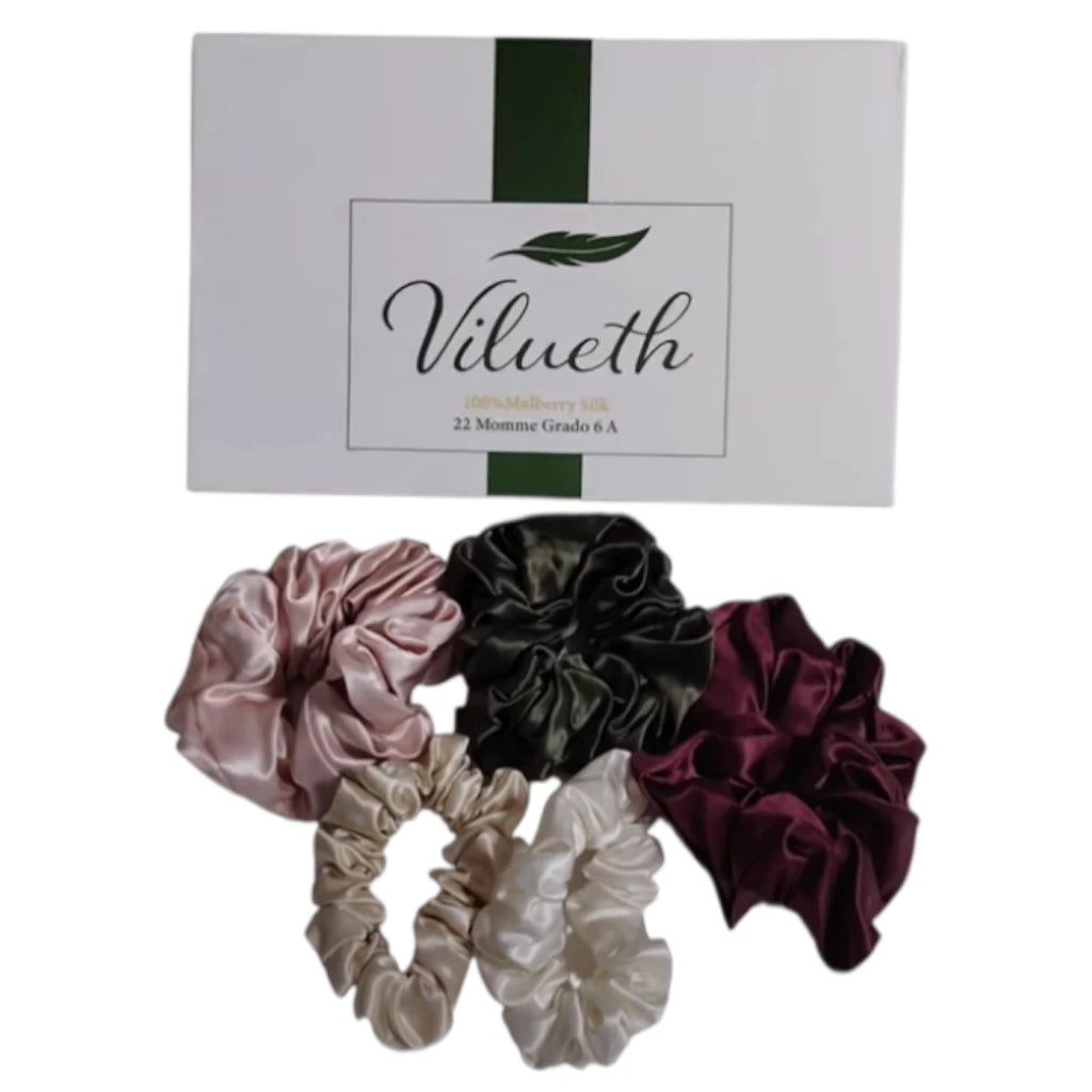 Set 5 Scrunchies Seda Mulberry