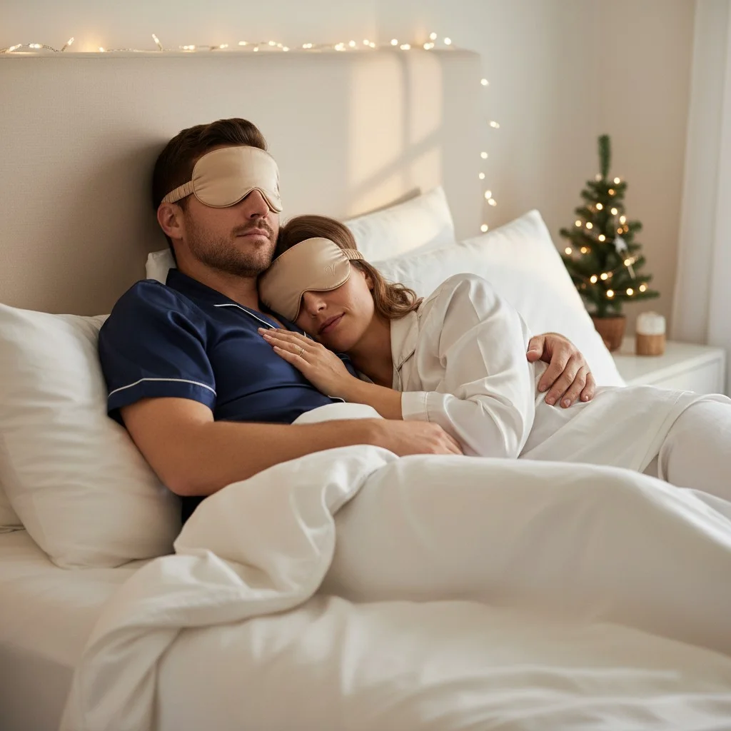 Set 2 Antifaces 3D Ergonómico de Seda Mulberry.